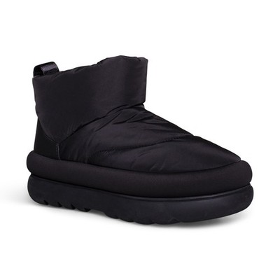靴 UGG CLASSIC MAXI MINI BLACK 24cm UGG CLASSIC MAXI MINI BLACK SHEARLING SLIP ON WOMEN'S BOOTS SIZE