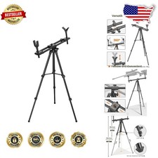 Portable Hunting Tripod - Lightweight Aluminum, 25-48" Height, Secure Dual Frame