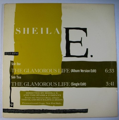 SHELIA E. The Glamorous Life WARNER BROS. 12'' VG++ prince PROMO