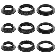 9pcs Lamp Shade Ring Light Socket Shade Rings e26 e27 Adapter Collar Rings Bl...