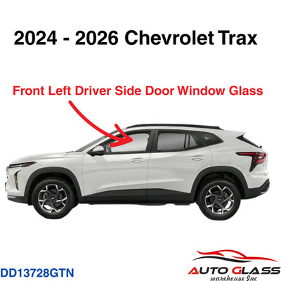 Fit 2024-2026 Chevrolet Trax Driver Left Side Front Door Window Glass Tempered