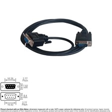 Cable Serial RS-232 DB9 DB 9-Pin Female Male RS232 6FT Extension