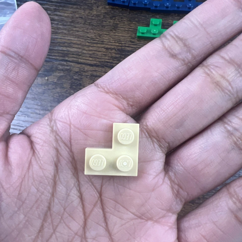 36 Piece Genuine LEGO 1x2x2  Multicolor Lot - Blue/Gray/Brown/Green/Teal - Image 3 of 4