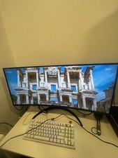 LG 34W50QC-B 34” Ultrawide Curved Monitor 100HZ COMES WITH POWER AND STAND