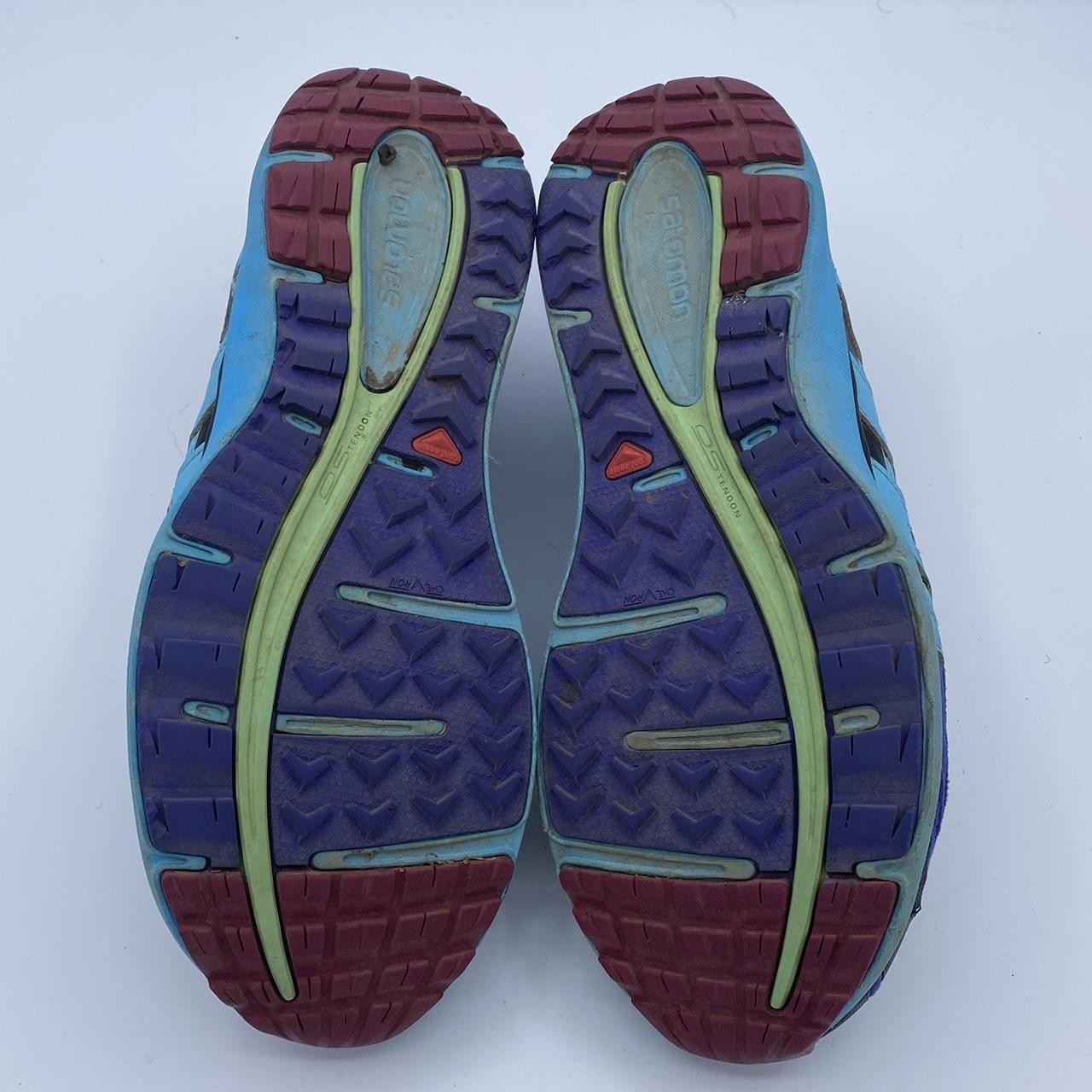 Scarpe da trail running Salomon X Scream viola blu verde taglia 7