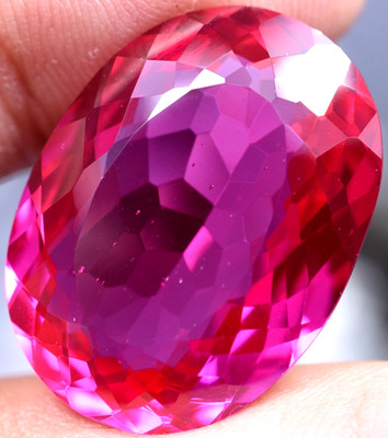 Extremely Rare & Natural 43.60 Ct SUNRISE RUBY GGL Certified Loose Gemstone