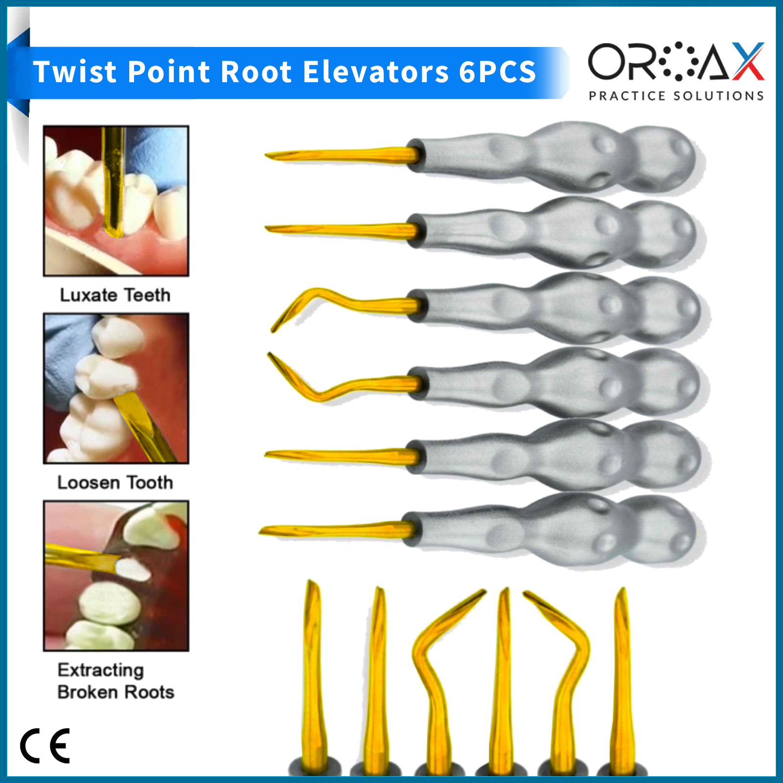 Advanced Root Tip Luxating Elevators Precision Surgical Kit for Tooth ...