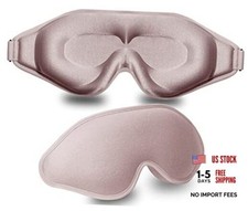 Sleep Mask, 3D Deep Contoured Eye Covers for Sleeping, 99 Block Out Light Pink