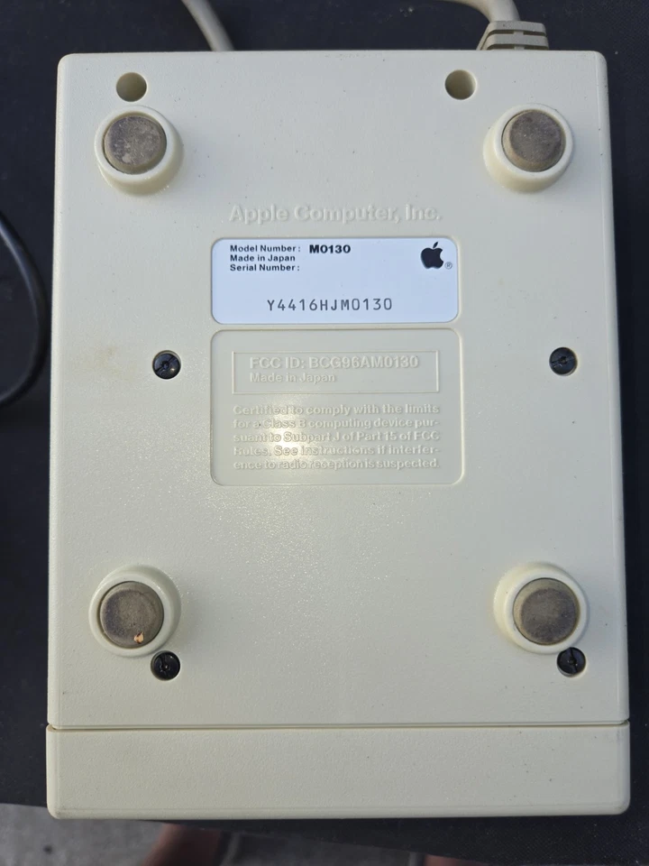 Vintage Apple 3.5" 400K External Floppy Drive  Macintosh 128K M0130 & Joysticks - Image 4 of 4