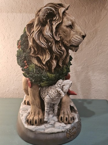 2007 Roman Inc Lion & Lamb Statue, 19" Tall-Excellent - Picture 9 of 14