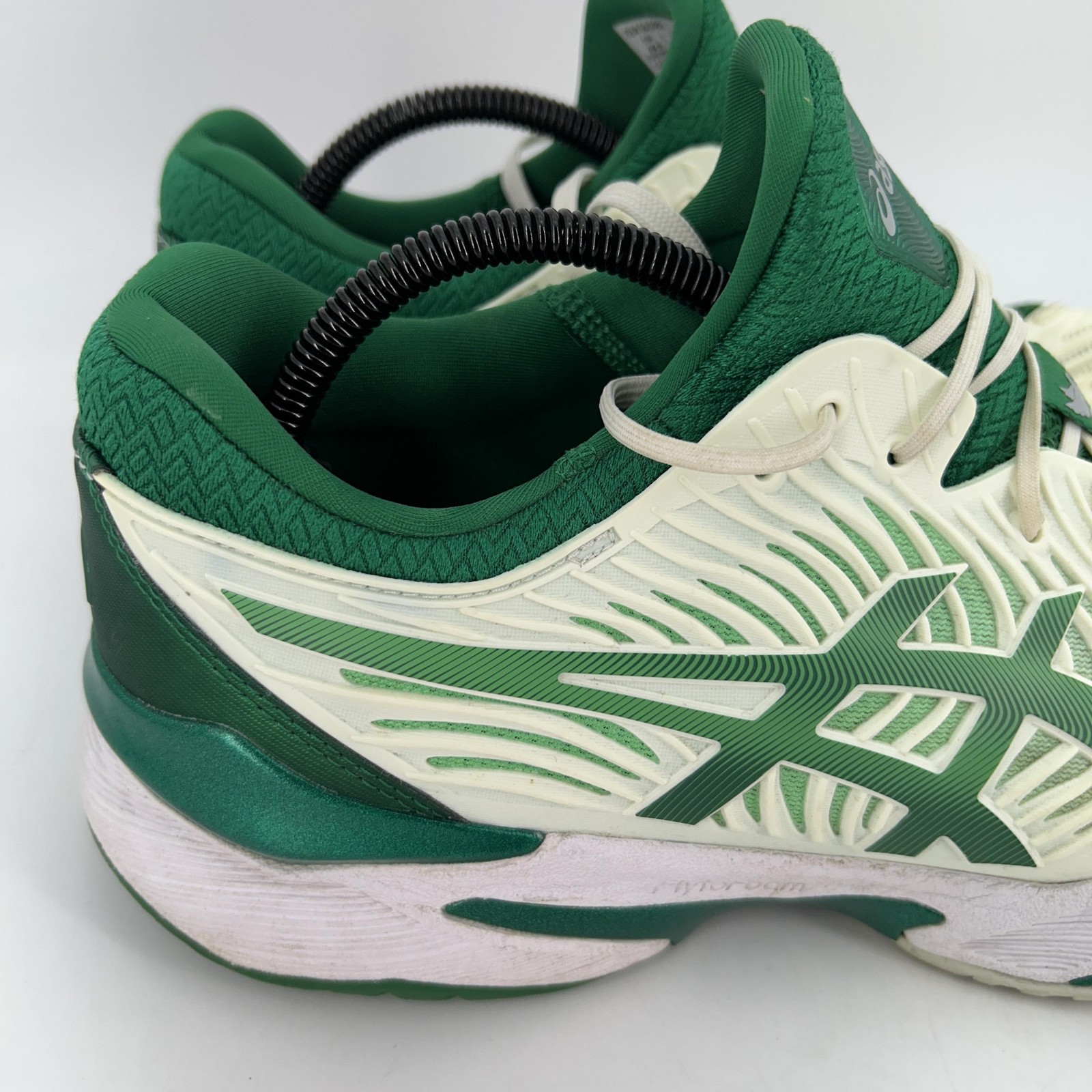 ASICS Court FF Novak Shoes Mens Size 12 Green White Tennis FlyteFoam 1041A089 thumbnail 7