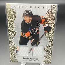 2025-26 Upper Deck Artifacts Travis Konecny Gold Material Dual Jersey /199 #124