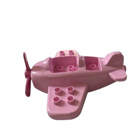 LEGO Duplo Minnie Mouse Pink Airplane W/Propeller & Present/Gift Bricks Set of 4