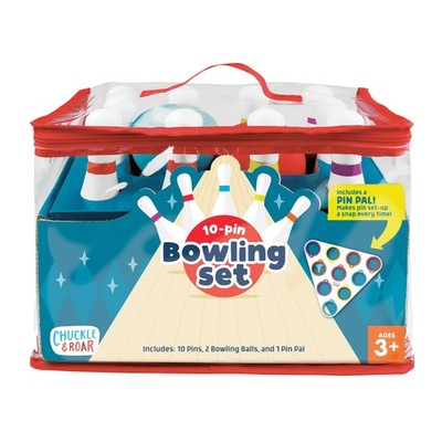 Chuckle & Roar 10-Pin Kids Bowling Set with Pin Pal   Indoor Active Game for Fam