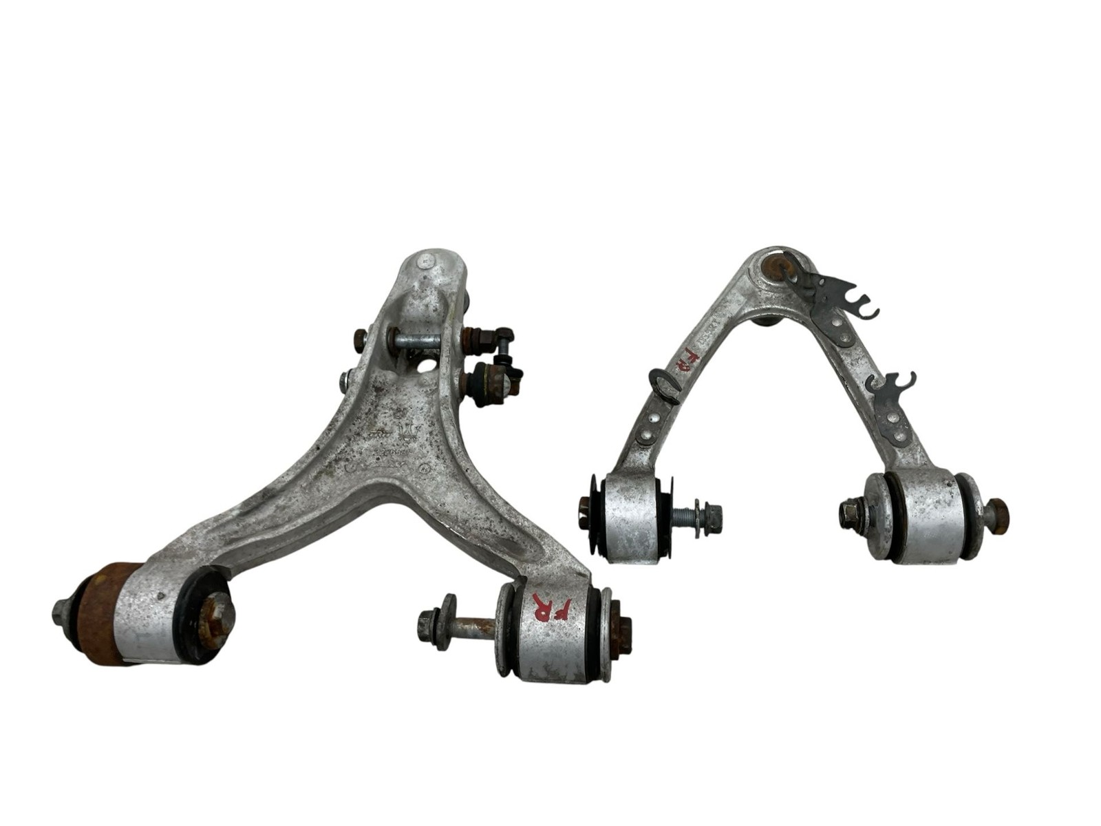 2008-2016 MASERATI GRANTURISMO FRONT RIGHT UPPER & LOWER CONTROL ARM SET (2) OEM