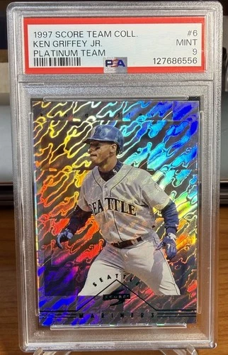 1997 SCORE TEAM COLLECTION PLATINUM TEAM #6 KEN GRIFFEY JR. PSA 9