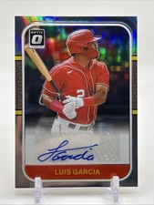 2021 Panini Donruss Optic Retro 1987 Signatures Luis Garcia #RS87-LG Holo Prizm