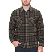 BC Clothing Men's Textured Flannel Shirt - GREEN Select Size: S-3XL FAST SHIP