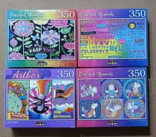 Lot Of 4 Puzzlebug Crazart 350 Pc Jigsaw Puzzles New SEALED