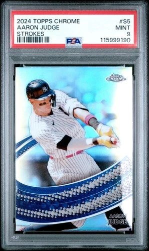 2024 Topps CHROME STROKES #S5 AARON JUDGE PSA 9 MINT