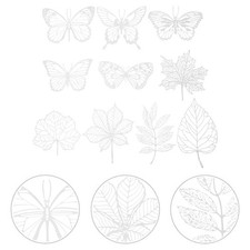 10 Pcs Modèle De Papier D'impression Pochoirs Cyanotypes À Faire Soi-même