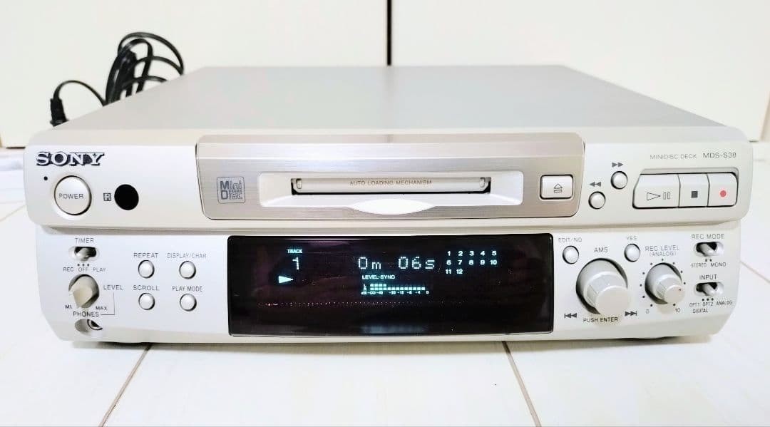 その他 SONY MINIDISC MDS-S38 Sony MDS-S38 MD Deck Minidisc Recorder Player Japan | eBay