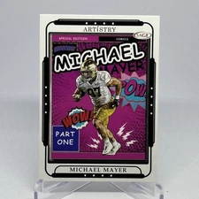 2023 SAGE Artistry Black Michael Mayer #88 Notre Dame Fighting Irish