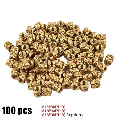 Tuba Knurled Copper Nut Accessories Copper Nut Insert Knurled Nuts*6*6*8*6