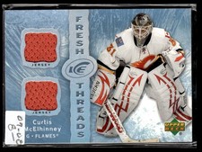 2007-08 Upper Deck Ice Fresh Threads Curtis McElhinney Calgary Flames #FT-CM