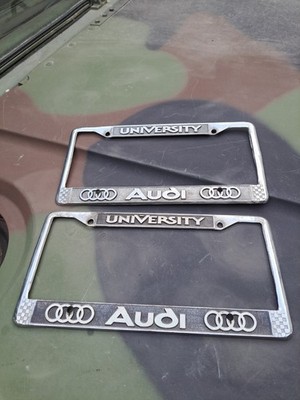 2 Vintage UNIVERSITY AUDI Seattle License Plate Frame Intigrale 80 100 Quattro