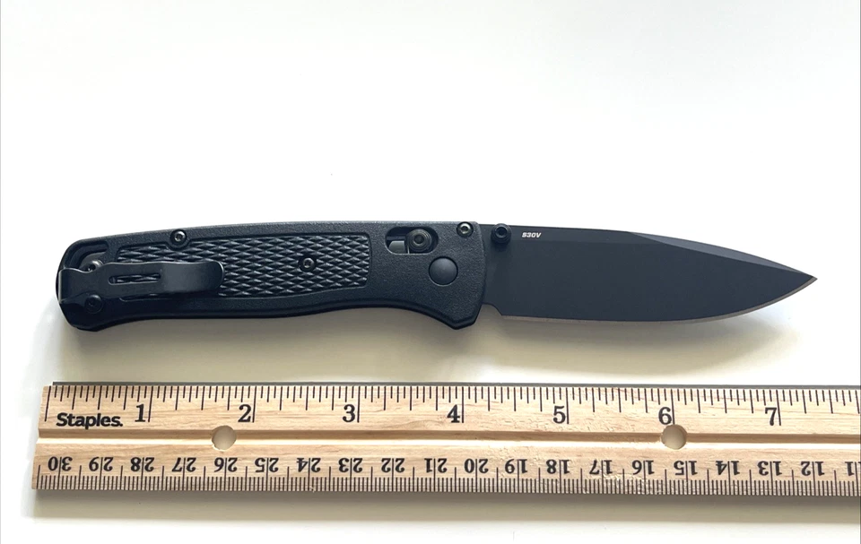 Benchmade 535BK-1902 Bugout Knife All Black Limited Blade HQ Exclusive USA - Image 4 of 4