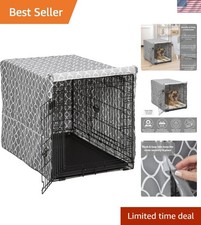 Teflon Dog Crate Cover - Comfortable Privacy for Medium Breeds, 36-Inch