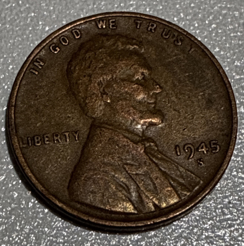 1945 S Lincoln Wheat Small Cent Penny BN Business Strike SF Circulated