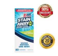 Stain Away Plus Denture Cleanser 8.10 oz