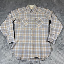 Vintage 70s Pendleton Mens Medium High Grade Western Wear Wool Pearl Snap Shirt