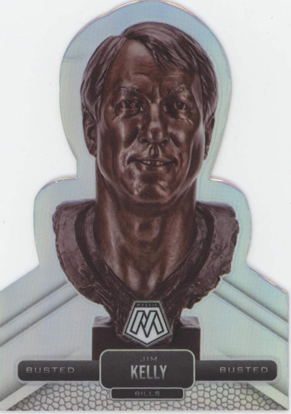Jim Kelly 2021 Panini Mosaic Busted Die-Cut Prizm #BU-7