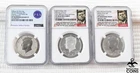 Lot of 3: 2018-2019 KENNEDY HALF Dollar Coins NGC PF70 Rev Proof, PF70 Ultra Cam