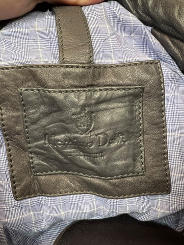 Massimo dutti leather jacket hype classic blue size s - Picture 9 of 11