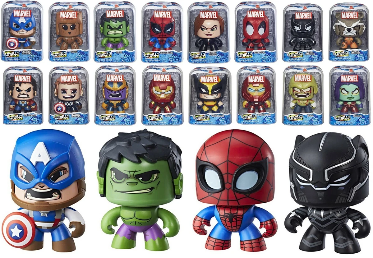 Marvel Mighty Muggs Black Panter Hulk Ironman Captain America Ages 6 Toy Play
