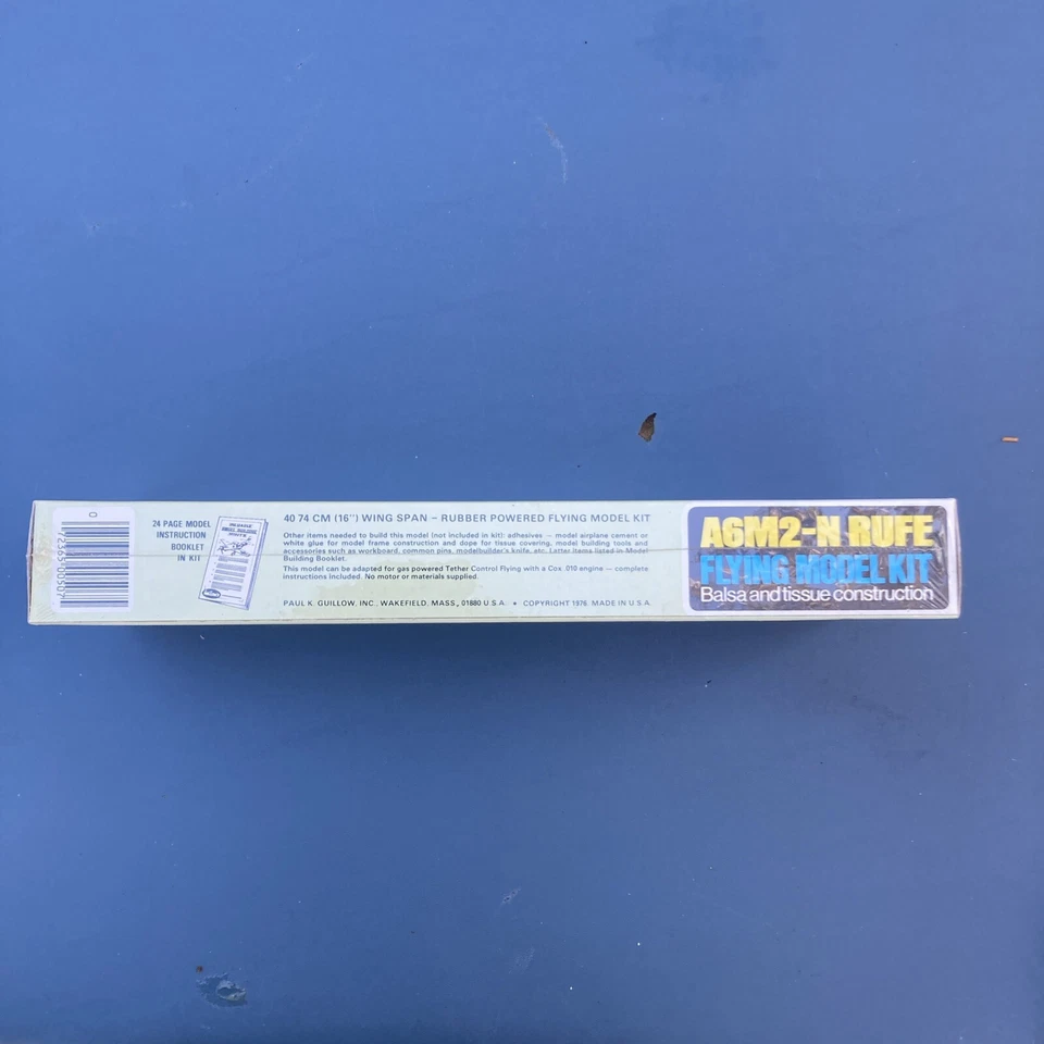 Guillows Nakijima Rufe WWII Fighter 1:30 Balsa Aircraft Model Kit New Sealed M3 - Image 4 of 4