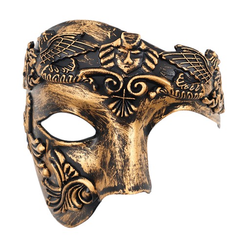 Men's Venetian Steampunk Roman Warrior Masquerade Party Mask Ball Halloween Prom - Picture 4 of 27