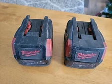 2 Milwaukee V18 Cores 48-11 1830 Lithium-Ion Battery Set Of 2 For Repair 3.0 Ah 
