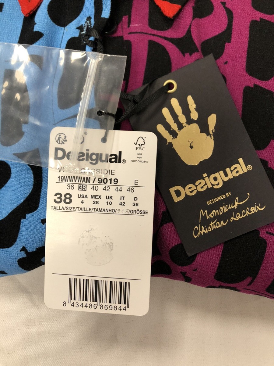 Robe Desigual Femme Taille M - Multicolore Floral, Neuve Avec étiquettes