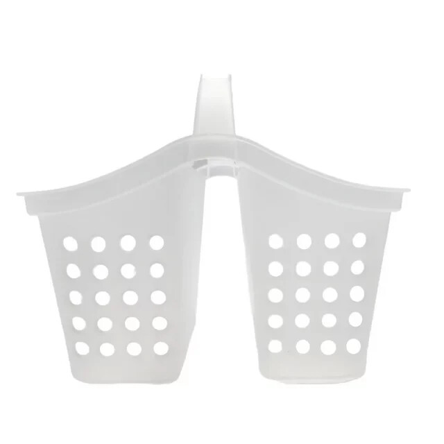 Mainstays Small Portable Shower Caddy Frost Plastic eBay