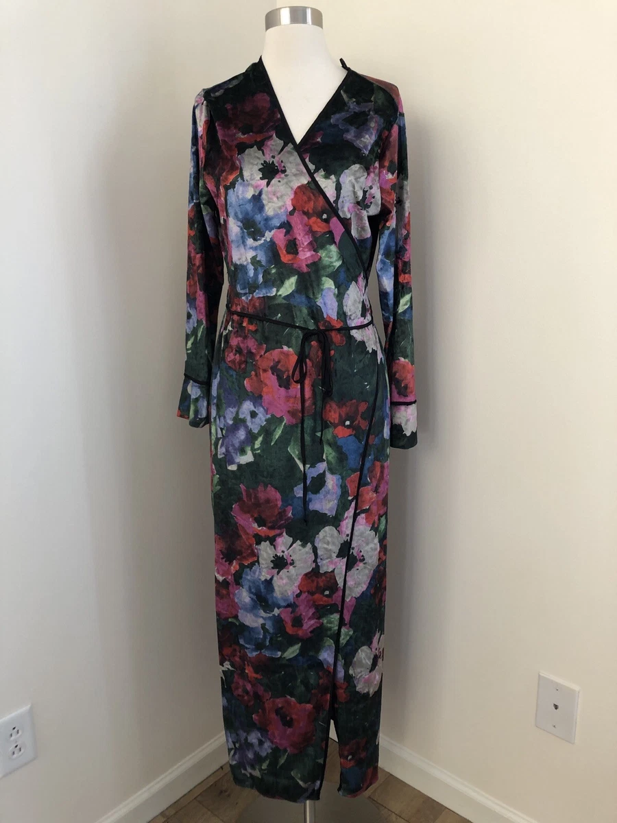 Velvet maxi sale kimono