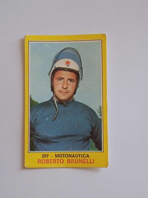 1970-71 Panini Champions of Sport Roberto Brunelli Motorboat #207 Valid