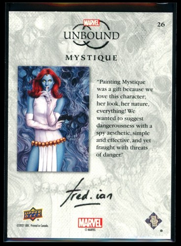 MYSTIQUE 2021 Upper Deck Marvel Unbound #26 337/999 - Picture 2 of 2