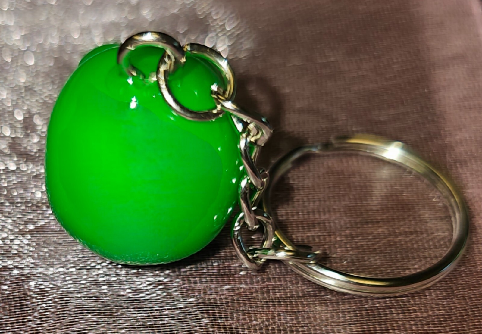 Neon Green Skull Keychain eBay