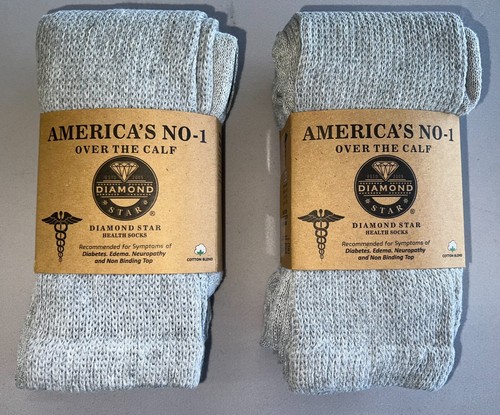 OVER-THE-CALF DIABETIC SOCKS! TWO SIZES! 6 COLORS! 2 PAIRS! 4 PAIRS! 6 PAIRS! - Picture 2 of 12