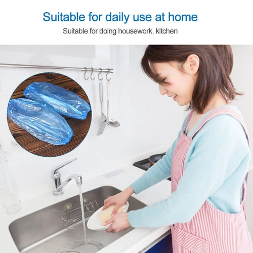 100PCS/Pack Plastic Arm Sleeves Disposable Arm Protective Guard Sleeve Covers